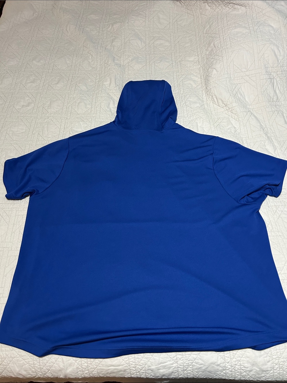 Nike Blue and Yellow Seattle Hooded Short-Sleeve Sweatshirt - Picture 3 of 3